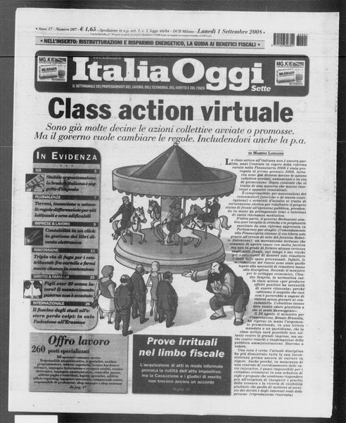 Italia oggi : quotidiano di economia finanza e politica